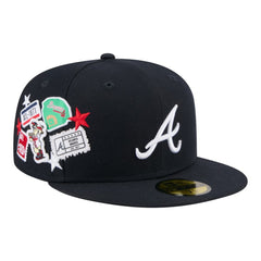 Atlanta Braves City Patch 59FIFTY Fitted Hat - Navy | New Era