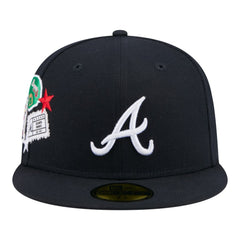 Atlanta Braves City Patch 59FIFTY Fitted Hat - Navy | New Era