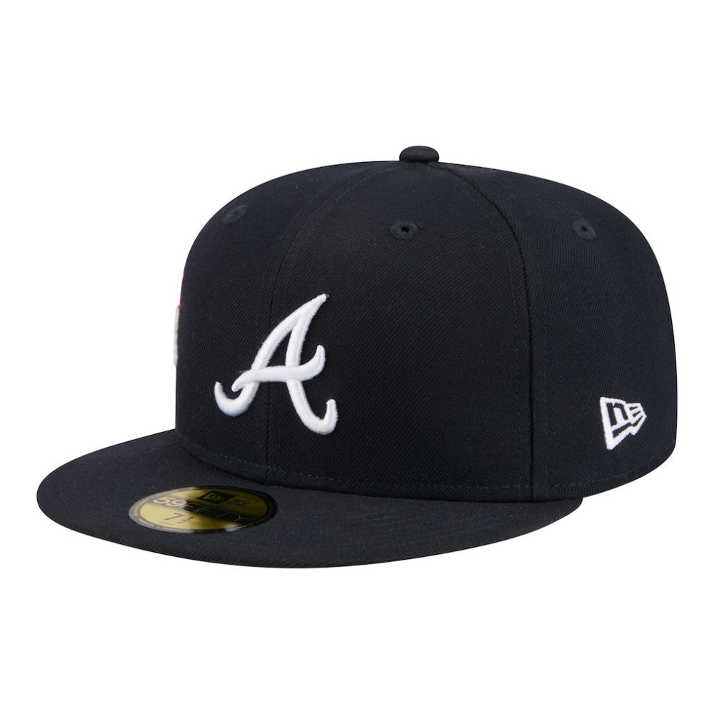 Atlanta Braves City Patch 59FIFTY Fitted Hat - Navy | New Era