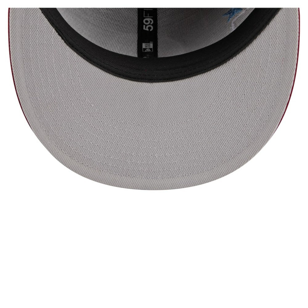 Philadelphia Phillies City Patch 59FIFTY Fitted Hat - Burgundy | New Era