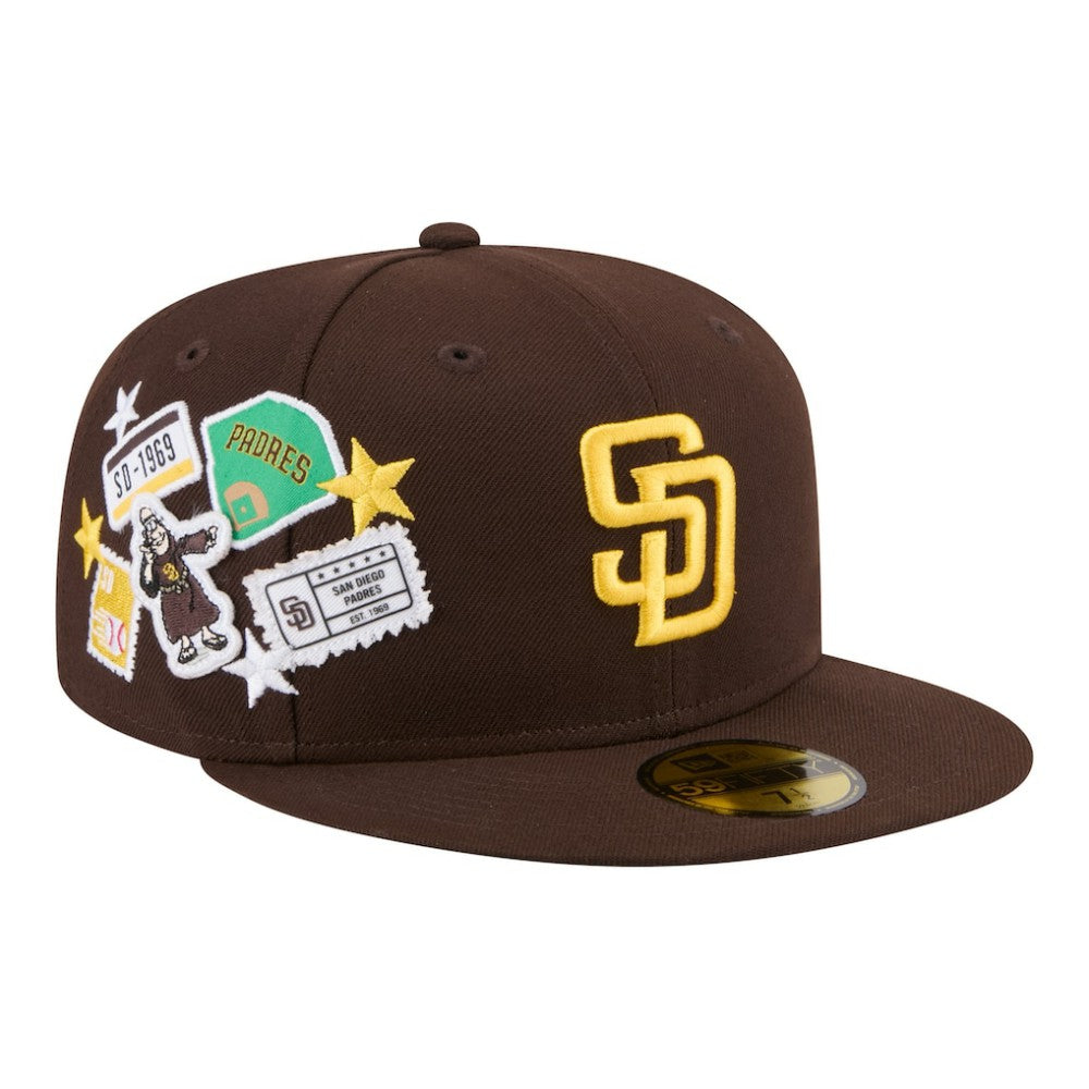 San Diego Padres City Patch 59FIFTY Fitted Hat - Brown | New Era
