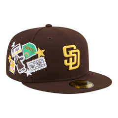 San Diego Padres City Patch 59FIFTY Fitted Hat - Brown | New Era