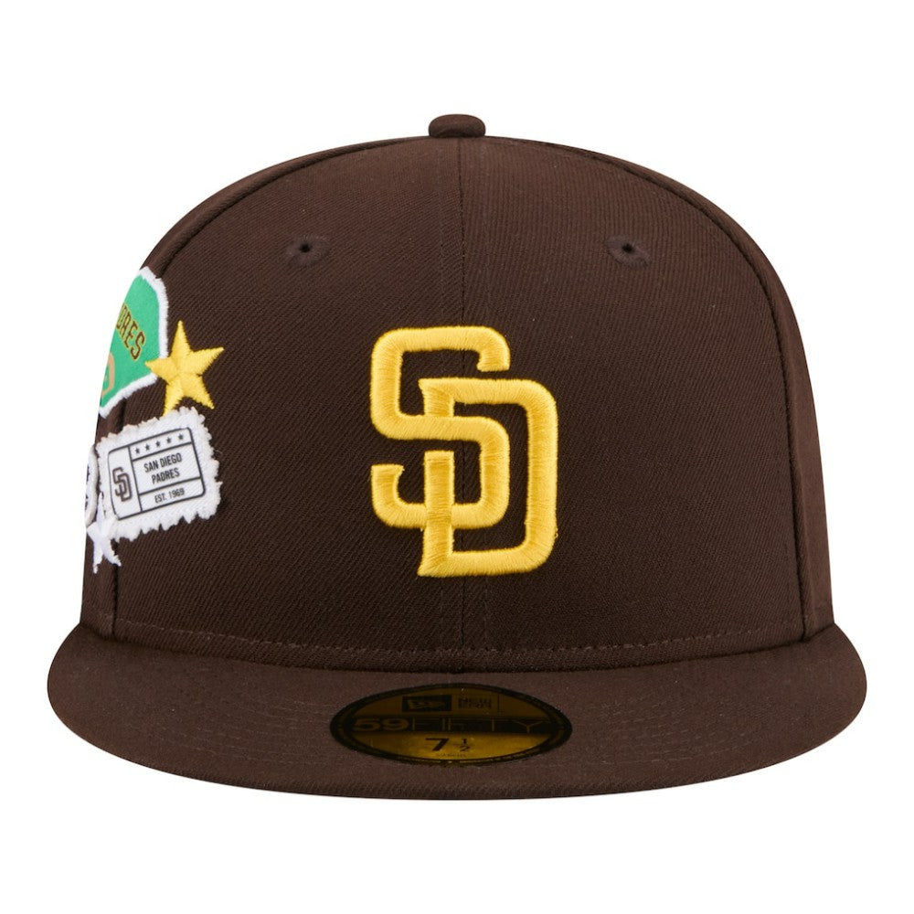 San Diego Padres City Patch 59FIFTY Fitted Hat - Brown | New Era