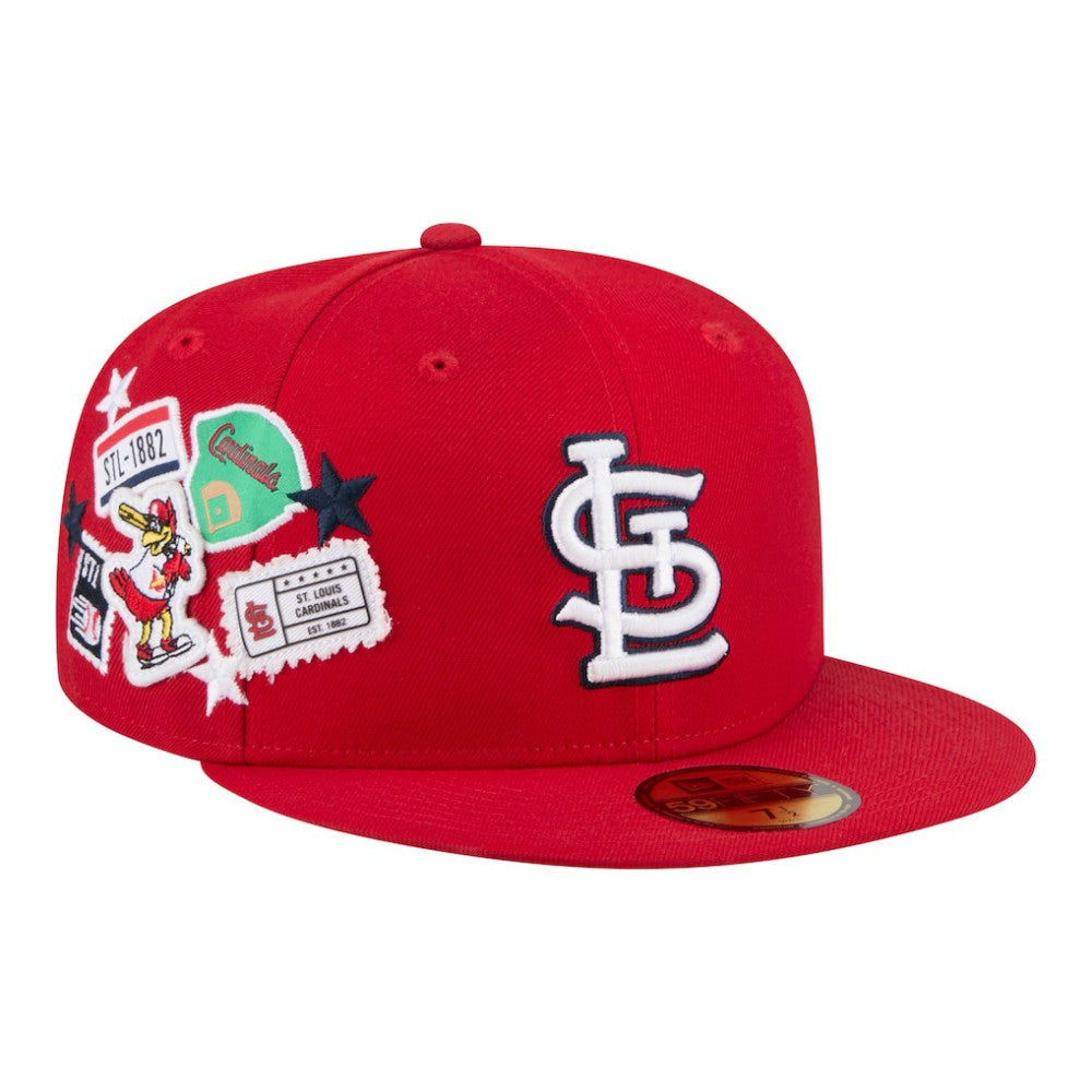 St. Louis Cardinals City Patch 59FIFTY Fitted Hat - Red | New Era
