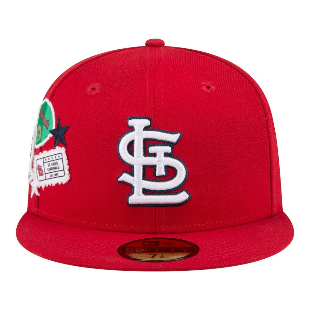 St. Louis Cardinals City Patch 59FIFTY Fitted Hat - Red | New Era