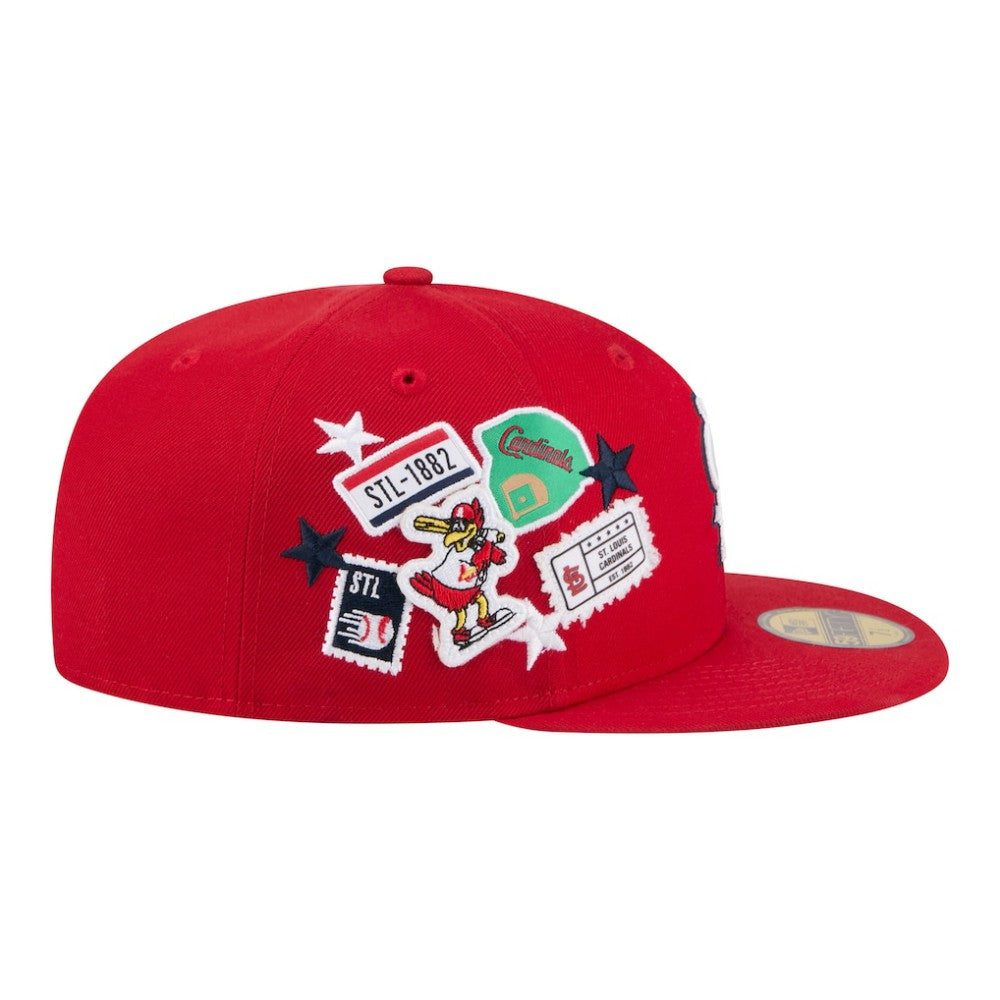 St. Louis Cardinals City Patch 59FIFTY Fitted Hat - Red | New Era
