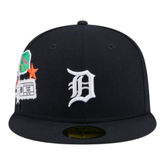 Detroit Tigers City Patch 59FIFTY Fitted Hat - Navy | New Era