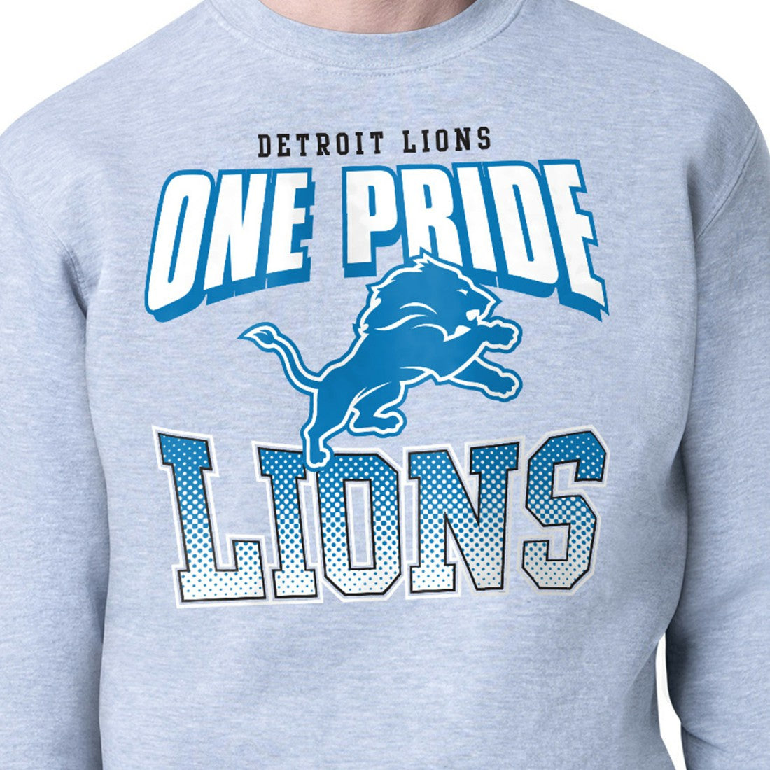 Detroit Lions Starter Comic Style Sweatshirt - Gray outlet