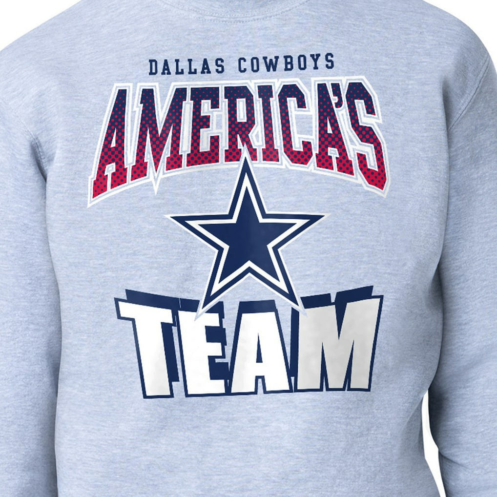Dallas Cowboys Starter Comic Style Sweatshirt - Gray outlet