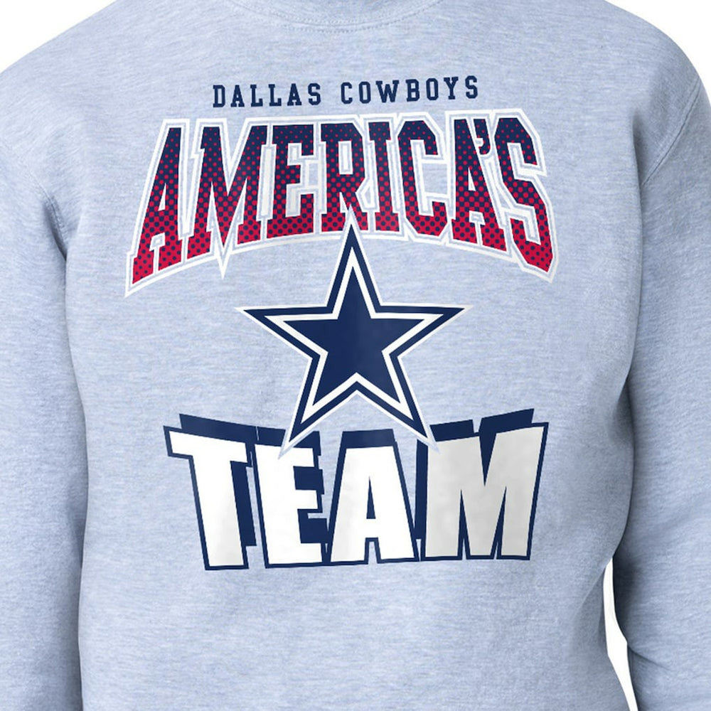 Dallas Cowboys Starter Comic Style Sweatshirt - Gray outlet