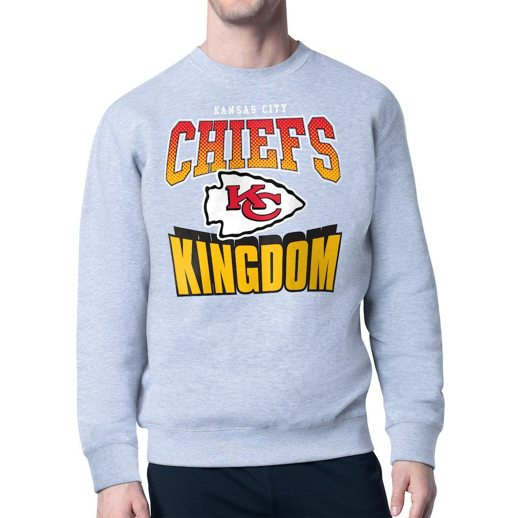 Kansas City Chiefs Starter Comic Style Sweatshirt - Gray outlet
