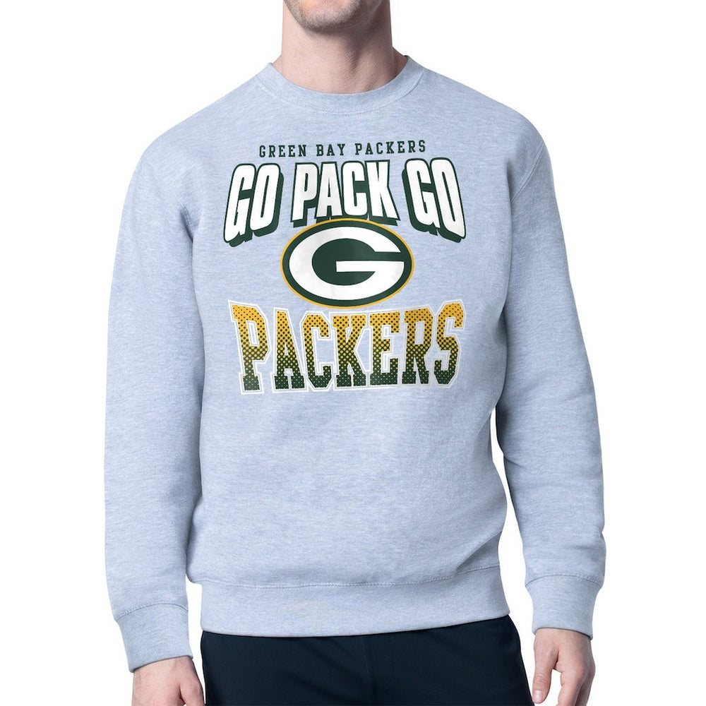 Green Bay Packers Starter Comic Style Sweatshirt - Gray cheap