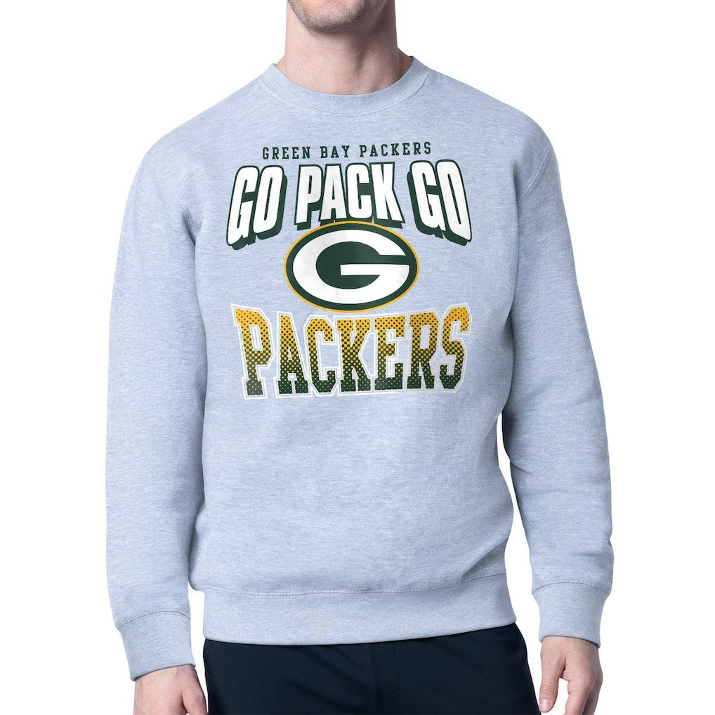 Green Bay Packers Starter Comic Style Sweatshirt - Gray cheap