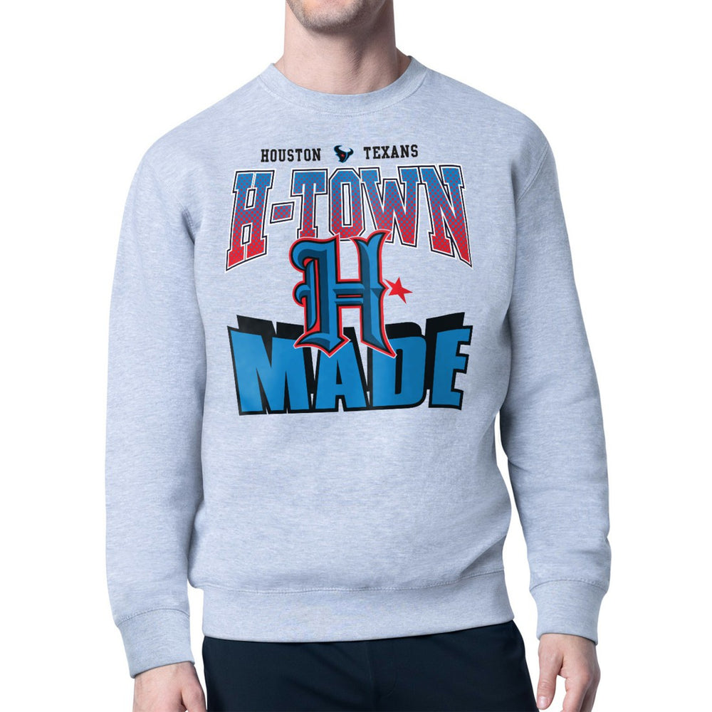 Houston Texans Starter Comic Style Sweatshirt - Gray for sale