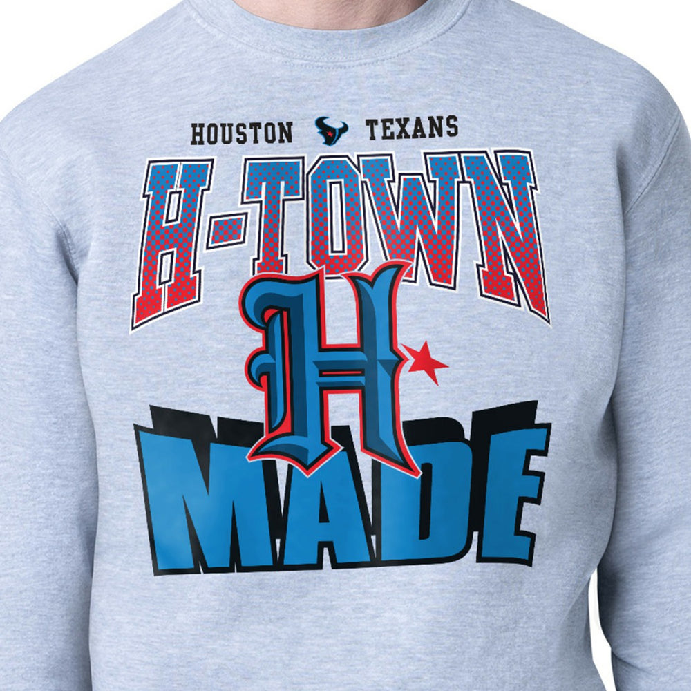 Houston Texans Starter Comic Style Sweatshirt - Gray for sale