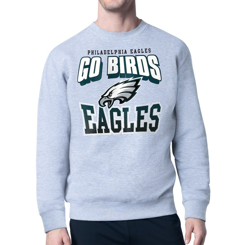 Philadelphia Eagles Starter Comic Style Sweatshirt - Gray sale