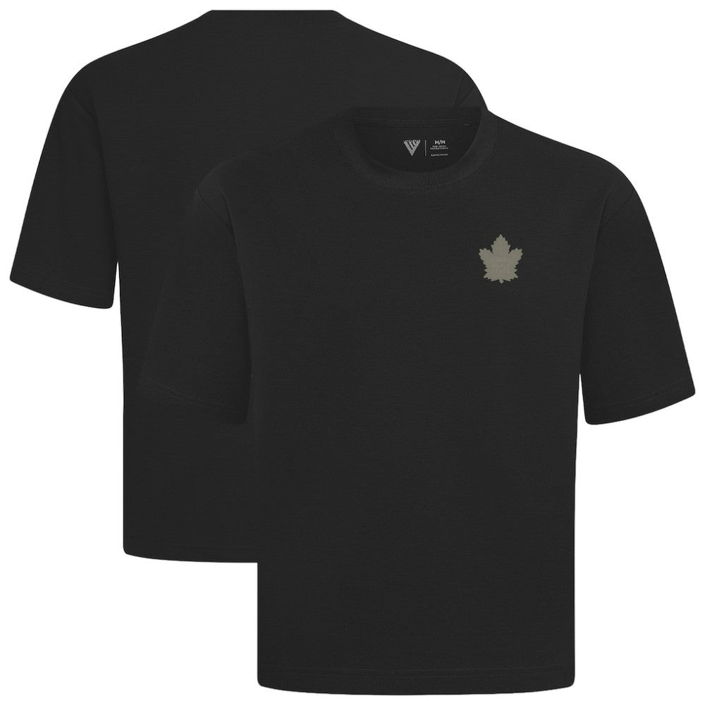 Toronto Maple Leafs Levelwear Copper Oversized Luxe Signature Knit T-Shirt Black