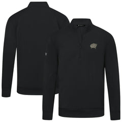 Columbus Blue Jackets Levelwear Copper Upright Quarter-Zip Pullover Black