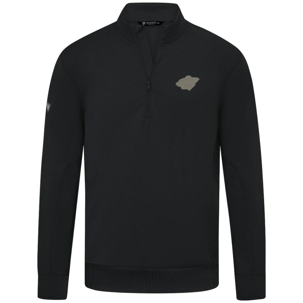 Minnesota Wild Levelwear Copper Upright Quarter-Zip Pullover Black