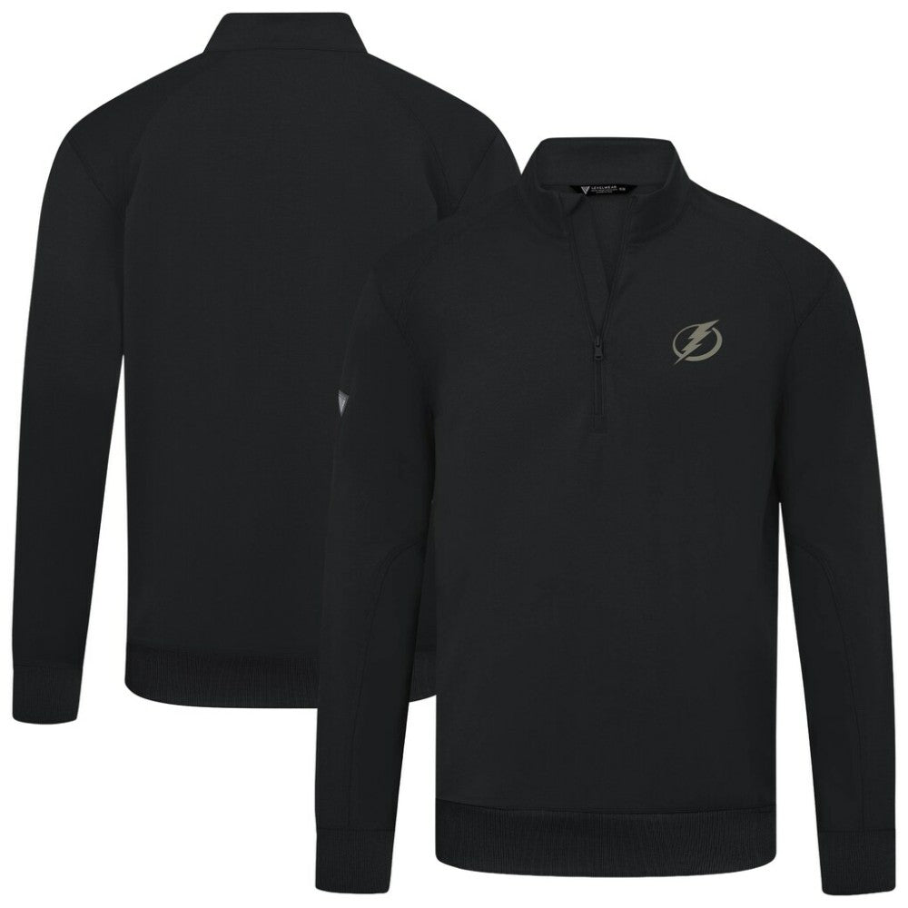 Tampa Bay Lightning Levelwear Copper Upright Quarter-Zip Pullover Black