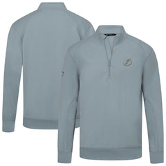 Tampa Bay Lightning Levelwear Copper Upright Quarter-Zip Pullover Gray