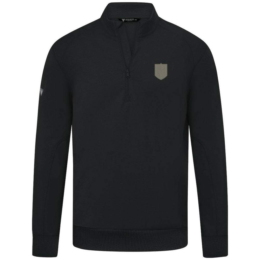 Vegas Golden Knights Levelwear Copper Upright Quarter-Zip Pullover Black