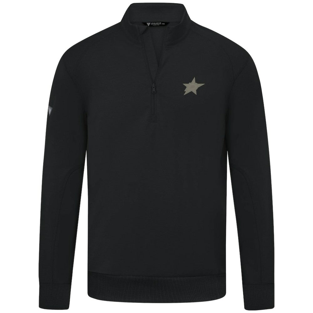 Dallas Stars Levelwear Copper Upright Quarter-Zip Pullover Black