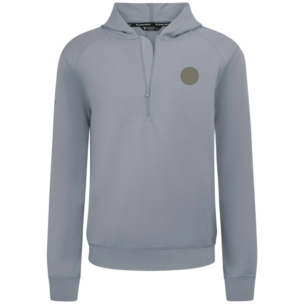 Boston Bruins Levelwear Technic Quarter-Zip Pullover Hoodie Gray