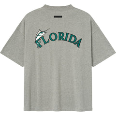 Florida Marlins Fear of God x MLB 90's Fit T-Shirt - Heather Gray
