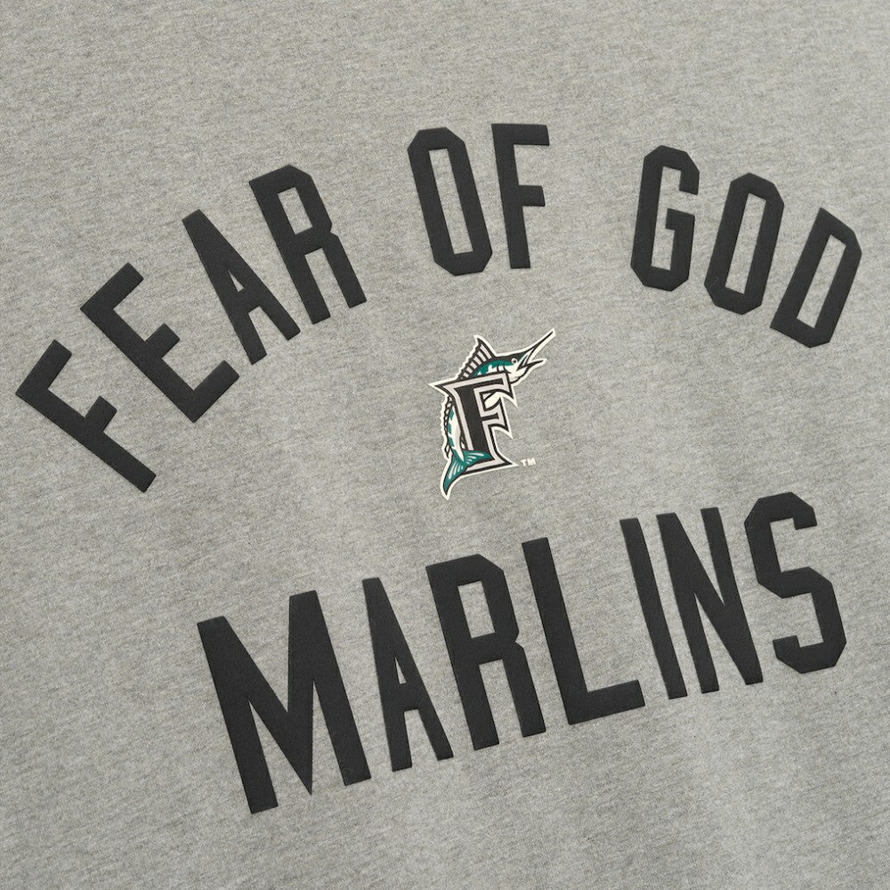 Florida Marlins Fear of God x MLB 90's Fit T-Shirt - Heather Gray
