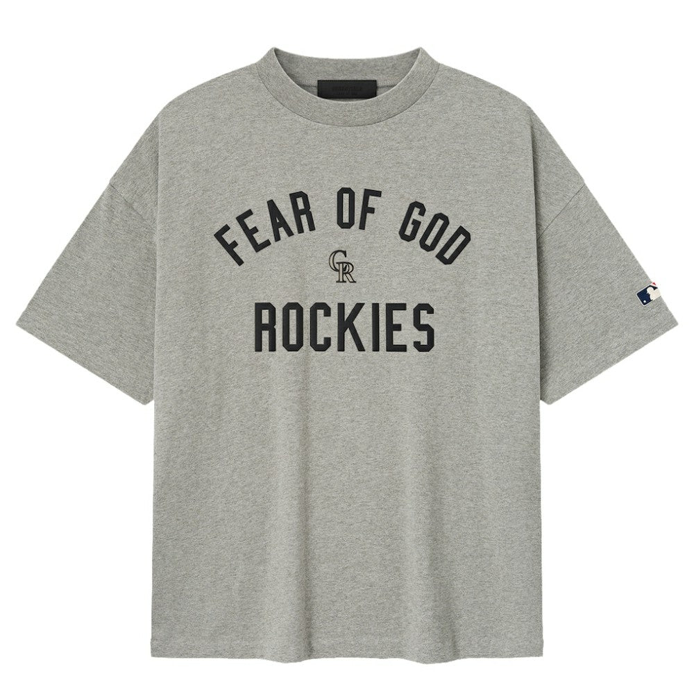Colorado Rockies Fear of God x MLB 90's Fit T-Shirt - Heather Gray