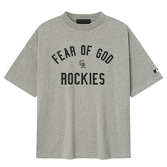 Colorado Rockies Fear of God x MLB 90's Fit T-Shirt - Heather Gray