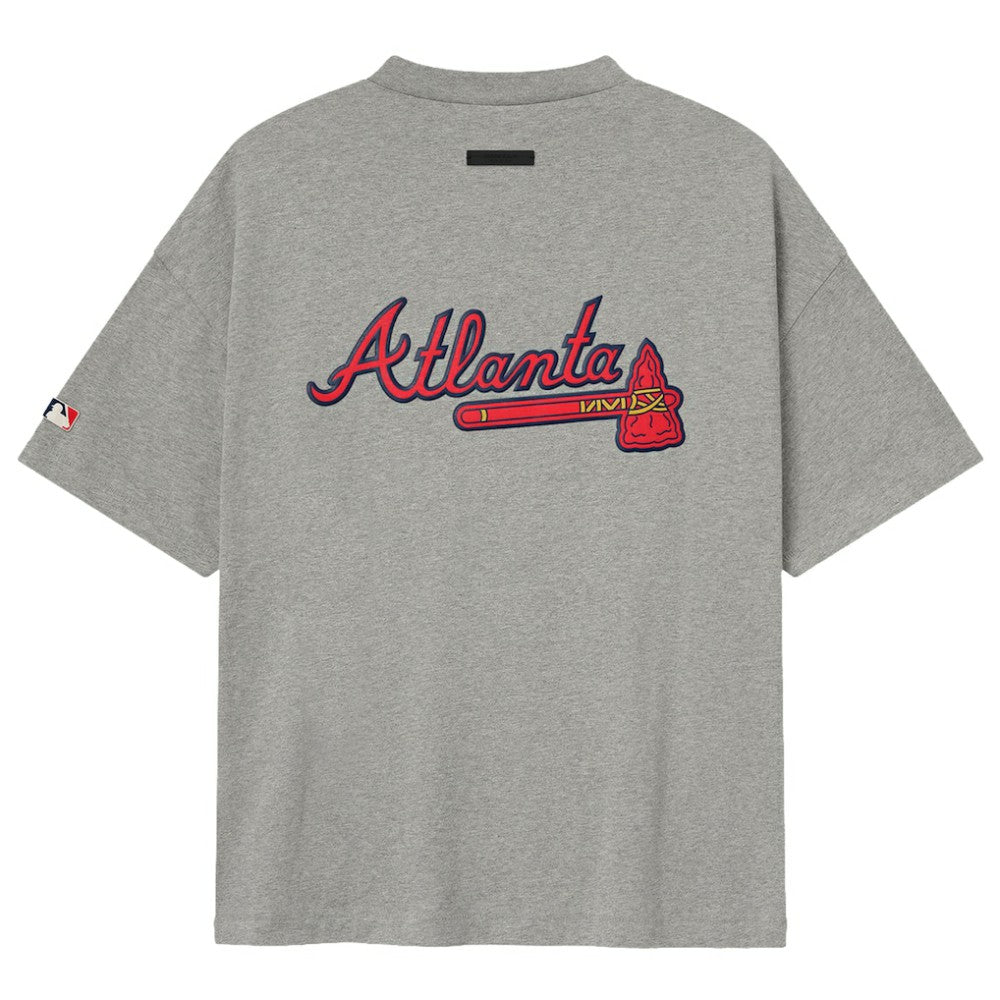 Atlanta Braves Fear of God x MLB 90's Fit T-Shirt - Heather Gray