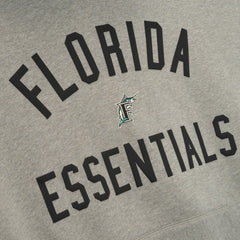 Florida Marlins Fear of God x MLB Sport Fit Hoodie - Warm Heather Gray/Black