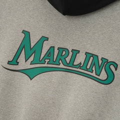 Florida Marlins Fear of God x MLB Sport Fit Hoodie - Warm Heather Gray/Black