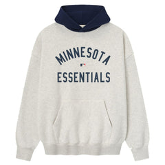 Minnesota Twins Fear of God x MLB Sport Fit Hoodie - Light Heather Gray/Navy