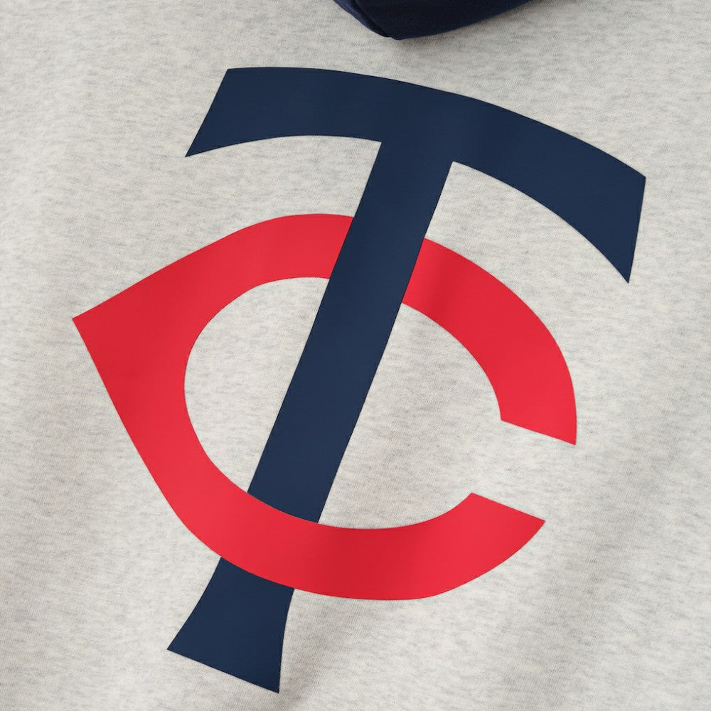 Minnesota Twins Fear of God x MLB Sport Fit Hoodie - Light Heather Gray/Navy