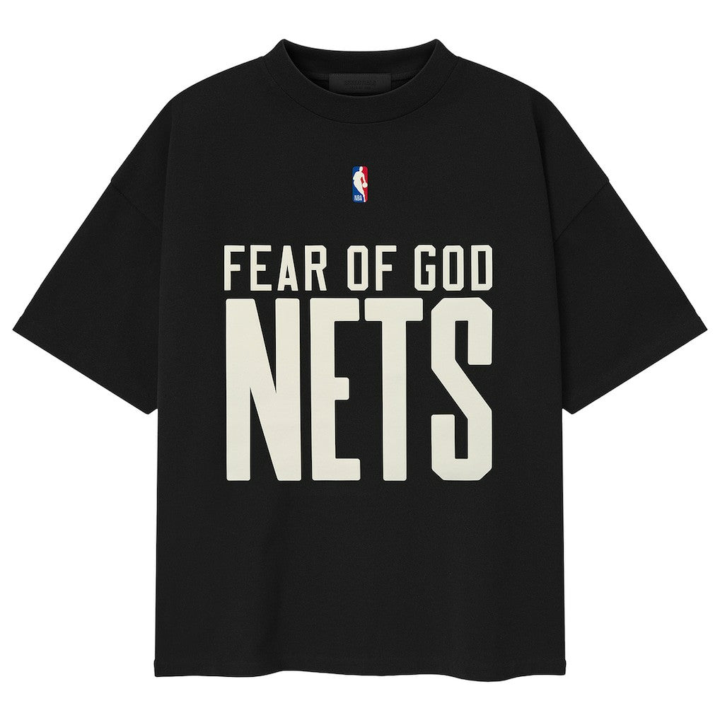 Brooklyn Nets Fear of God x NBA Classic Fit T-Shirt - Black online