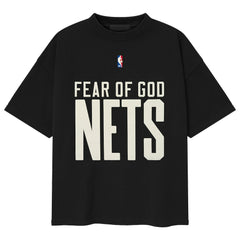 Brooklyn Nets Fear of God x NBA Classic Fit T-Shirt - Black online