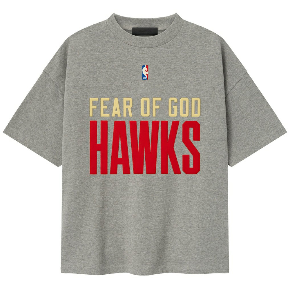 Atlanta Hawks Fear of God x NBA Unisex 90s T-Shirt - Heather Gray online