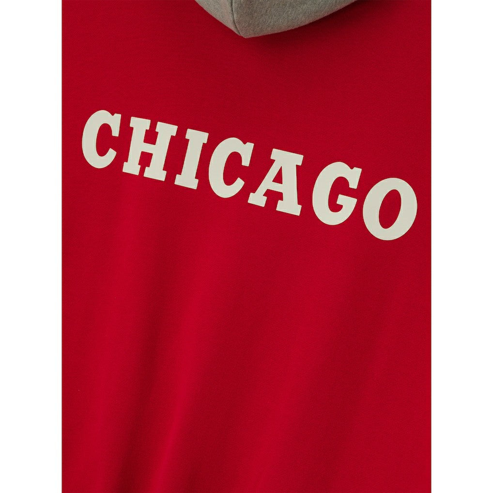 Chicago Bulls Fear of God x NBA Unisex Sport Hoodie - Red/Heather Gray discount