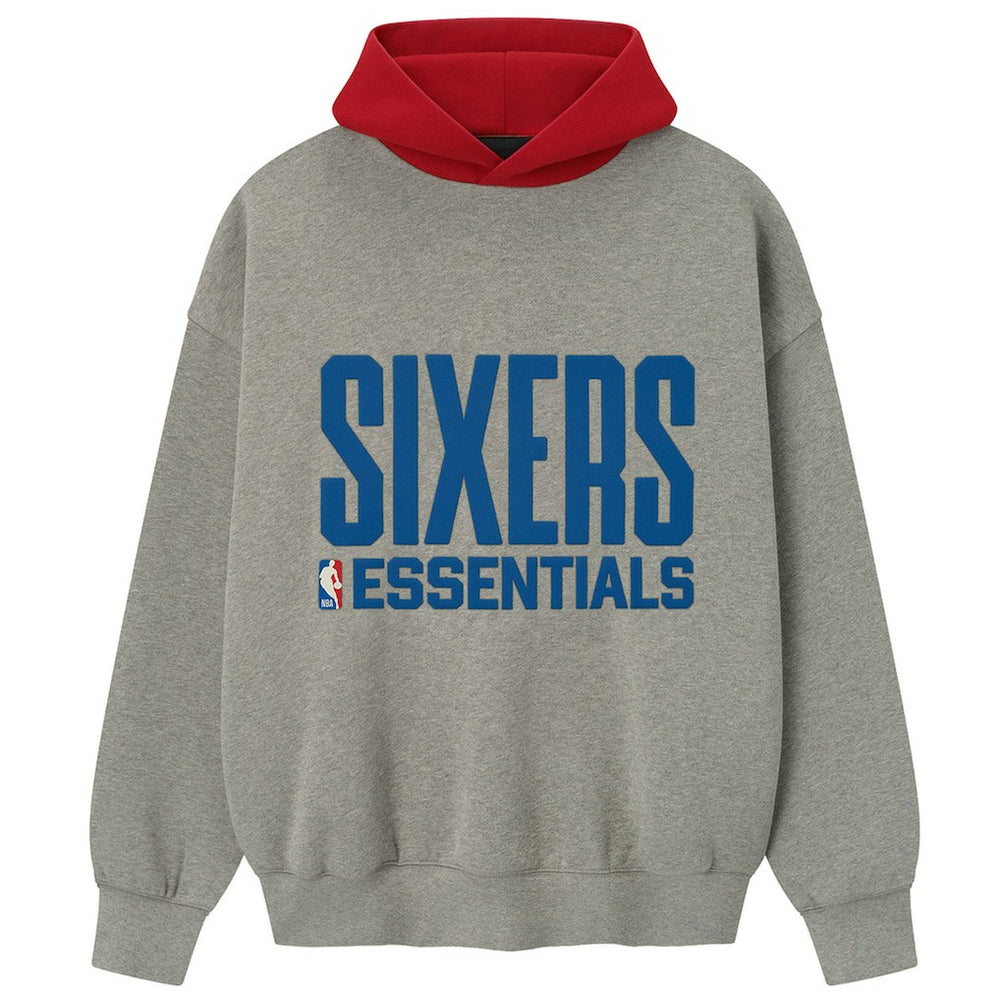 Philadelphia 76ers Fear of God x NBA Unisex Sport Hoodie - Heather Gray/Red online