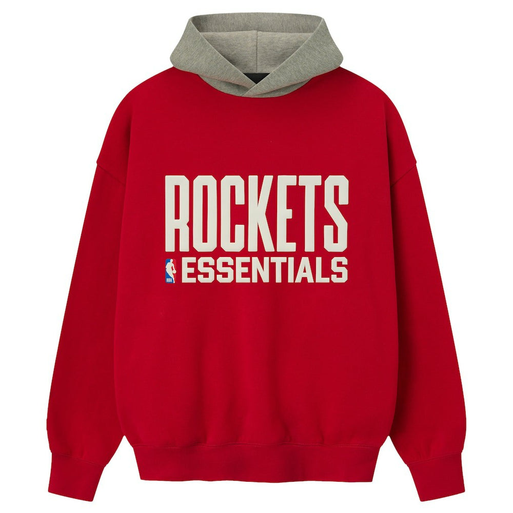 Houston Rockets Fear of God x NBA Unisex Sport Hoodie sale - Red/Heather Gray cheap