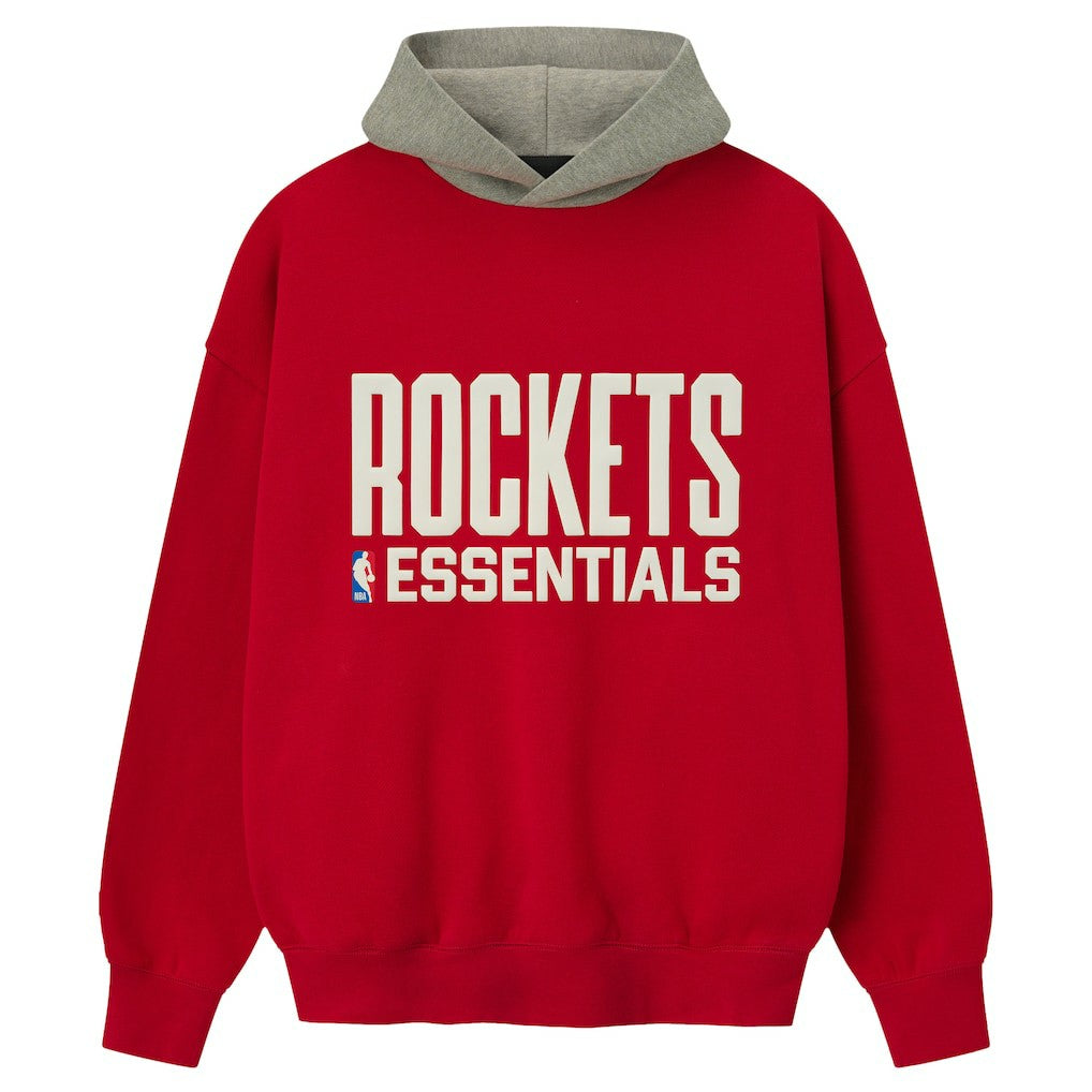Houston Rockets Fear of God x NBA Unisex Sport Hoodie sale - Red/Heather Gray cheap