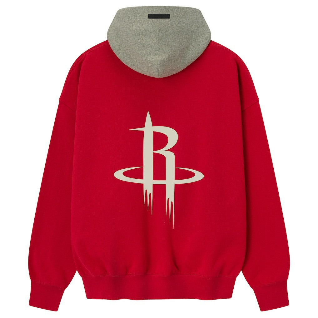 Houston Rockets Fear of God x NBA Unisex Sport Hoodie sale - Red/Heather Gray cheap