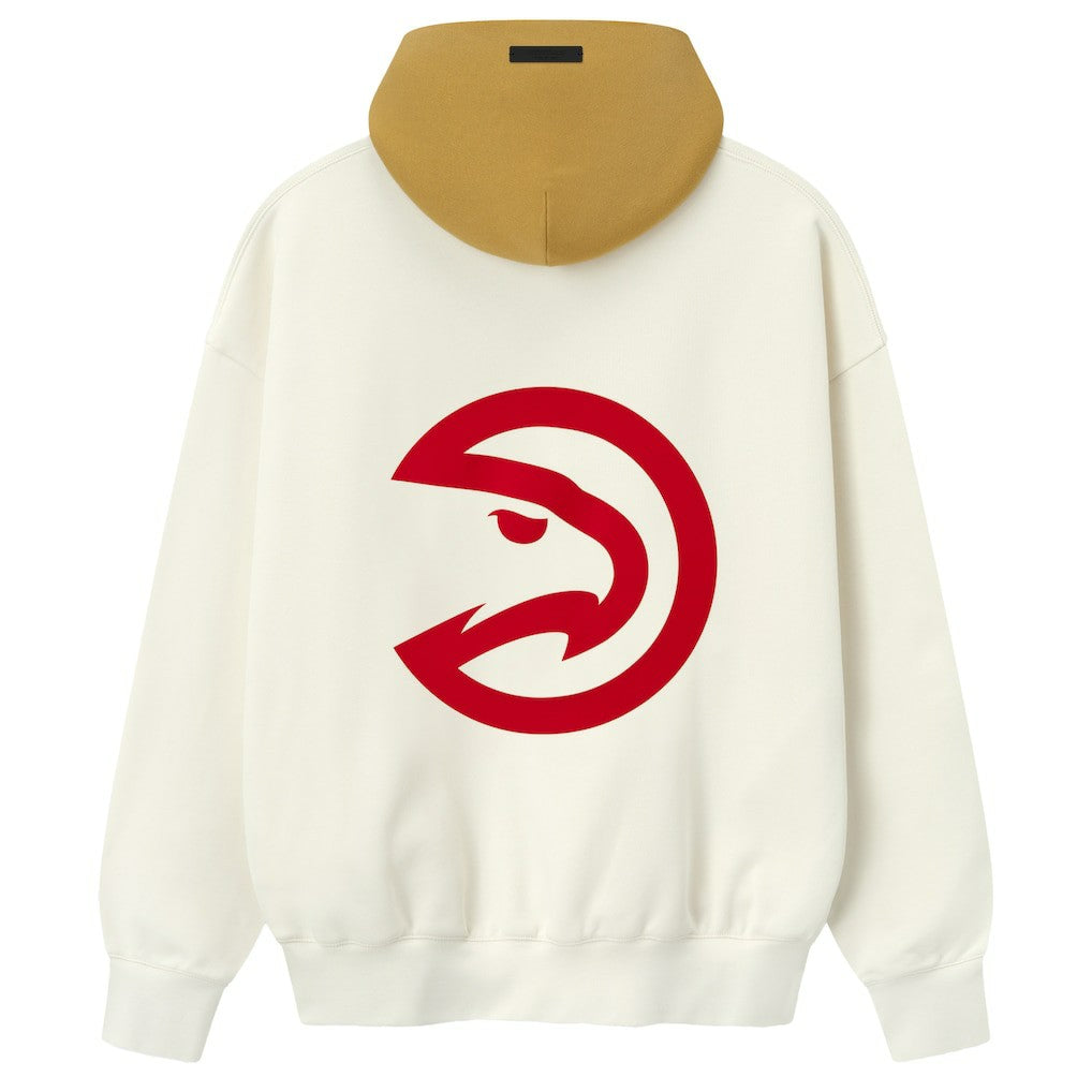 Atlanta Hawks Fear of God x NBA Unisex Sport Hoodie - Cream/Yellow cheap