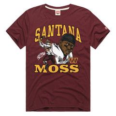 Santana Moss Washington Commanders Homage Unisex Retired Player Classic Caricature T-Shirt - Burgundy discount