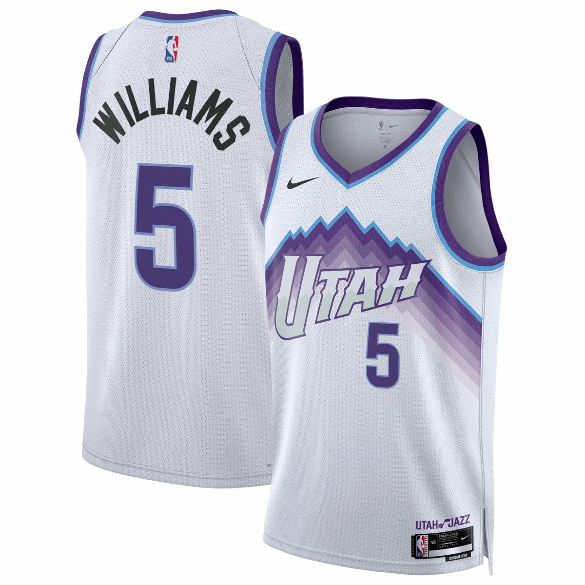 Cody Williams Utah Jazz Unisex Swingman Jersey - Association Edition - White | Nike cheap