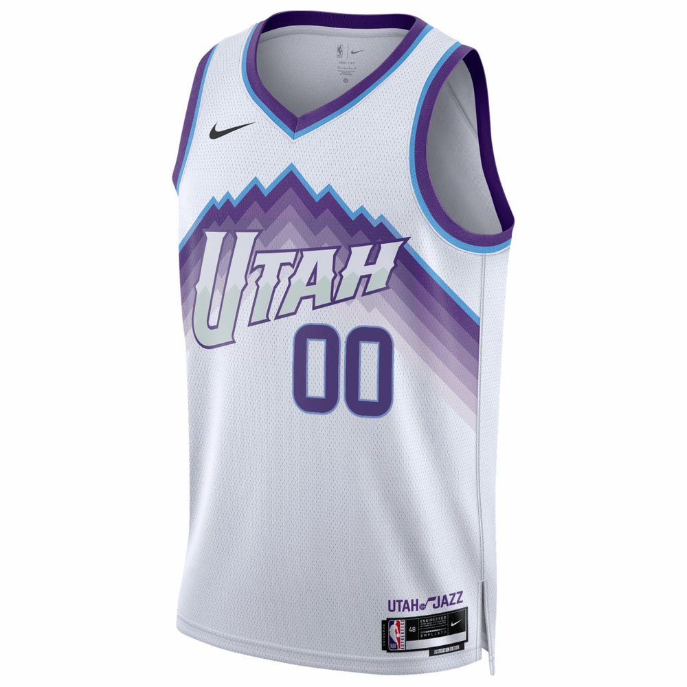 Utah Jazz Unisex Swingman Custom Jersey - Association Edition - White | Nike cheap