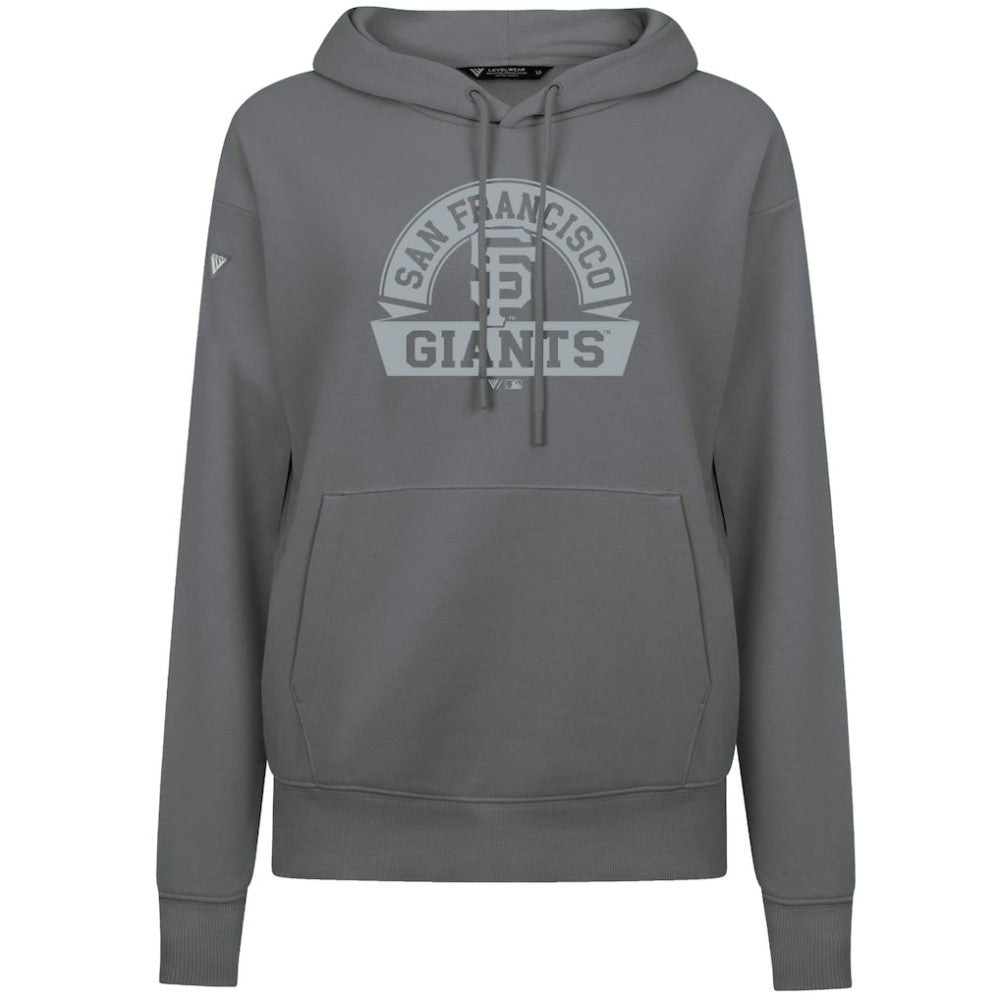 San Francisco Giants Levelwear Women's Adorn Banner Arch Hoodie - Stone